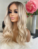 Ombre Platinum Blonde Wigs - Wigs By Sya