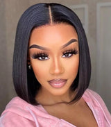 Virgin Straight Bob Front Lace Wig - HD Invisible Lace - Wigs By Sya