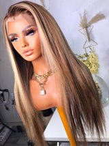Copy of Copy of Copy of Copy of Honey Dark Highlight Straight Wig - Wigs By Sya