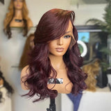 Burgundy Body Wavy Wig - Wigs By Sya