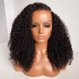 Natural Afro Kinky Curly Wig - Invisible HD Front Lace - Wigs By Sya