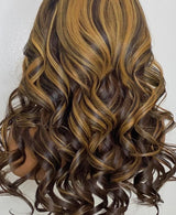 Honey Chocolate Highlight Body Curls Wig - Wigs By Sya