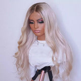 Platinum Ombre Body Waves Wig - Wigs By Sya