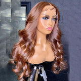 Light Brown Chocolate Body Waves Wig - Wigs By Sya