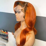 Orange Ginger Body Waves wig - Wigs By Sya