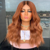 Ombré Pumpkin Light Waves Wigs - Wigs By Sya