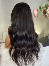 Soft Expresso Body Waves Wig - Invisible HD Front Lace - Wigs By Sya