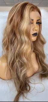 Blonde Honey Highlight Wig - Wigs By Sya