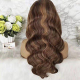 Caramel Highlight Body Wave Wig - Wigs By Sya