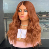 Ombré Pumpkin Light Waves Wigs - Wigs By Sya