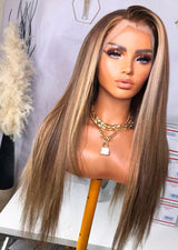 Copy of Copy of Copy of Copy of Honey Dark Highlight Straight Wig - Wigs By Sya