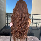 Chestnut Brown Body Waves Wig - Wigs By Sya