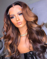 Copy of Copy of Honey Dark Highlight Straight Wig - Wigs By Sya