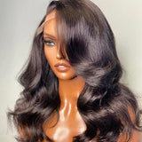 Natural Super Waves Wig - Invisible HD Front Lace - Wigs By Sya