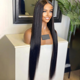 Natural Straight Wig - Invisible HD Frontal Lace - Wigs By Sya