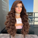 Chestnut Brown Body Waves Wig - Wigs By Sya