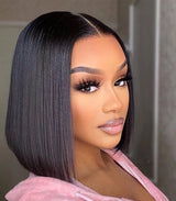Virgin Straight Bob Front Lace Wig - HD Invisible Lace - Wigs By Sya