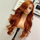 Orange Ginger Body Wave Wig - Wigs By Sya
