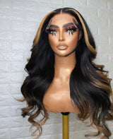 Honey Dark Highlight Body Waves Wig - Wigs By Sya
