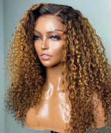 Caramel Ombre Wig - Invisible HD Front Lace - Wigs By Sya