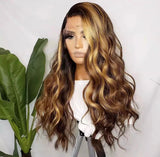 Highlight Beeline Honey Wavy Wig - Wigs By Sya