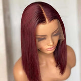 Burgundy Straight Wig - Wigs By Sya