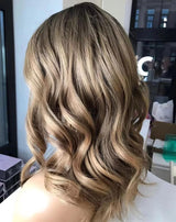 Highlight Blonde Butterscotch Wig - Invisible HD Front Lace - Wigs By Sya