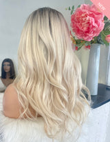 Ombre Platinum Blonde Wigs - Wigs By Sya