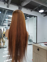Caramel Highlight Straight Wig - Wigs By Sya