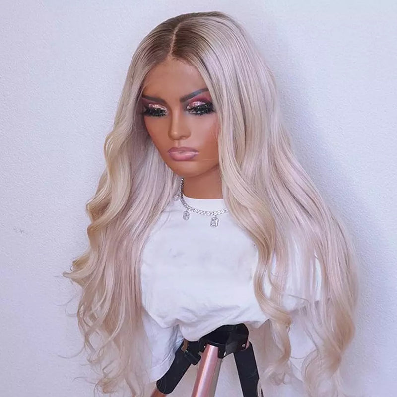 Platinum Ombre Body Waves Wig - Wigs By Sya