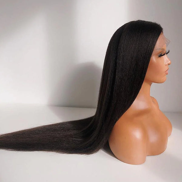 Premium Virgin Brazilian Kinky Straight Hair Wig - Full Lace - Wigs By Sya