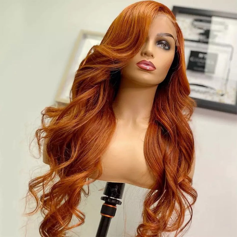 Orange Ginger Body Wave Wig - Wigs By Sya