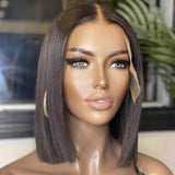 Bombshell Brunette Straight Bob - Invisible HD Lace - Wigs By Sya