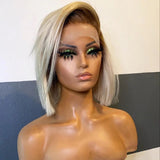 Platinum Ombré Straight Wig - Wigs By Sya