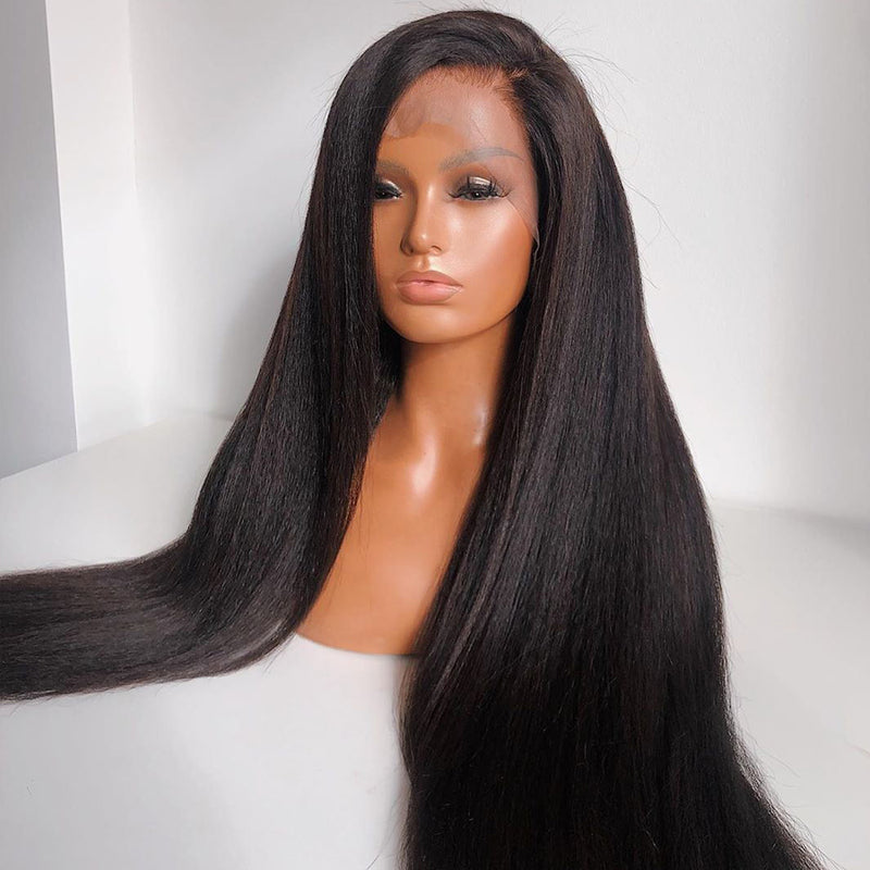 Natural Kinky Straight Wig - Wigs By Sya