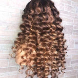Ombre Cinnamon Auburn Loose Waves Wigs - Wigs By Sya