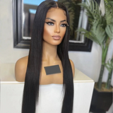 Natural Straight Wig - Invisible HD Frontal Lace - Wigs By Sya