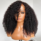 Natural Afro Kinky Curly Wig - Invisible HD Front Lace - Wigs By Sya