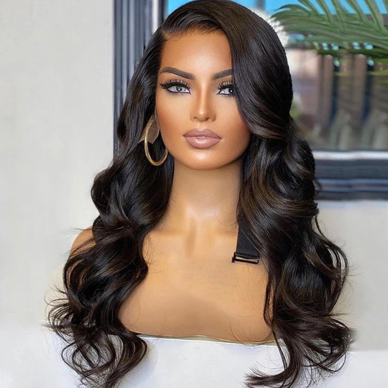 Natural Super Body Wave Wig - HD Invisible Lace - Wigs By Sya