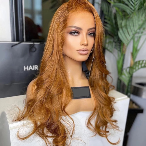 Pumpkin Ginger Wavy Wig - Wigs By Sya