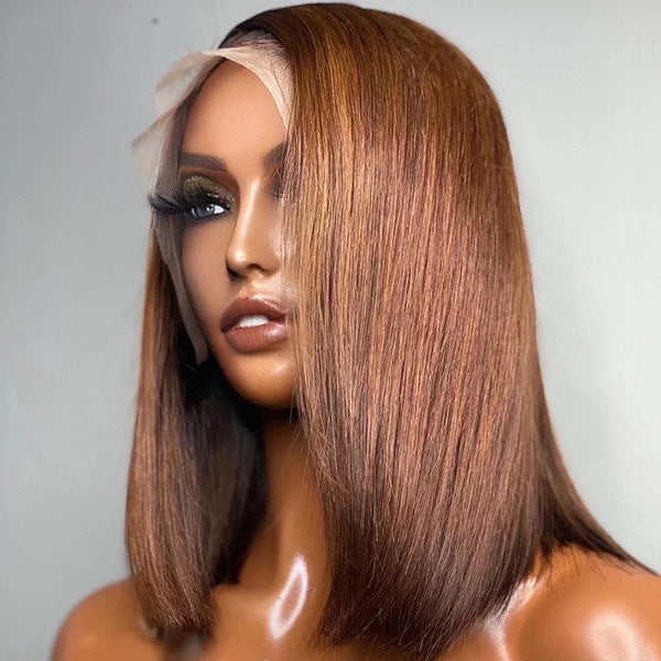Ombre Chestnut Straight Wig - Wigs By Sya