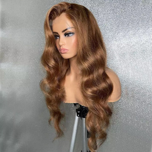 Golden Brown Body Wave Wig - Wigs By Sya