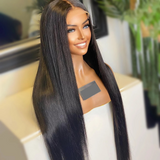 Natural Straight Wig - Invisible HD Frontal Lace - Wigs By Sya