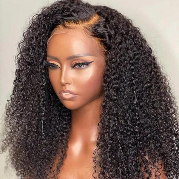 Natural Curly Wig - Invisible HD Front Lace - Wigs By Sya