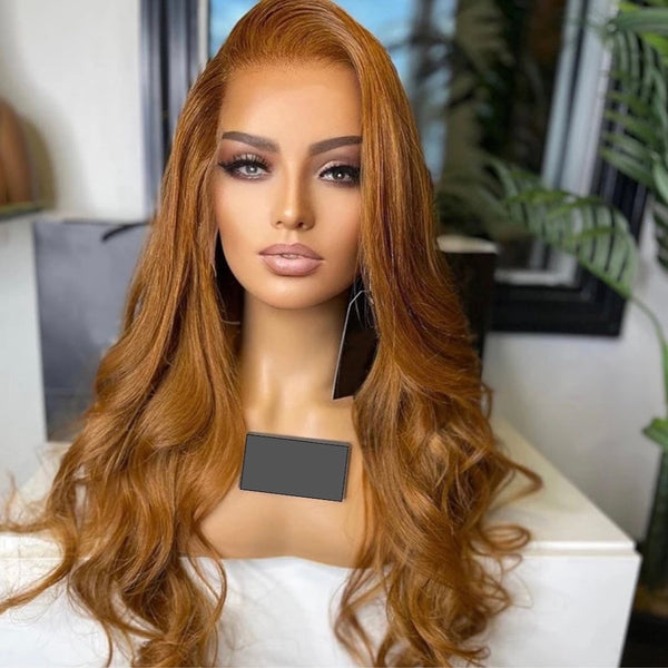Pumpkin Ginger Wavy Wig - Wigs By Sya