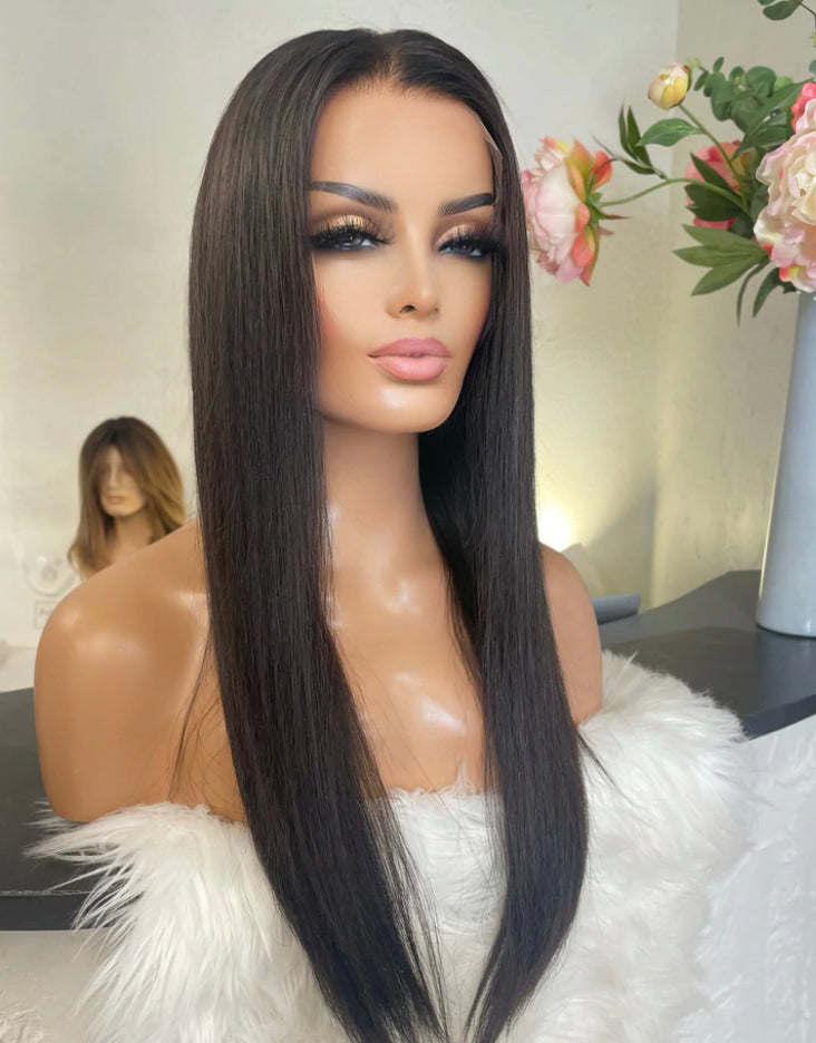 Soft Expresso Straight Wig - Invisible HD Front Lace - Wigs By Sya