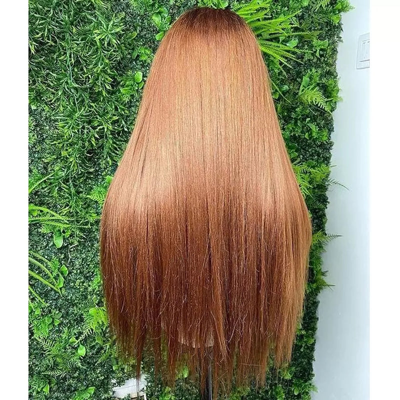 Golden Brown Straight Wig - Wigs By Sya